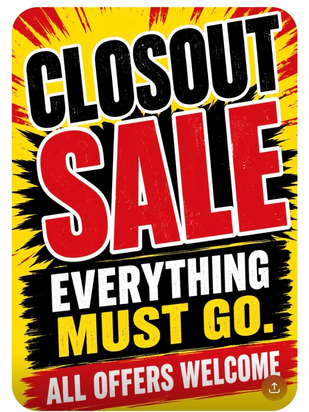 Closout Sale- Everything must go, MAKE AN OFFER